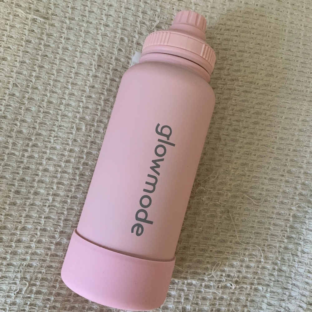 Glowmode 34 oz Pink Stainless Steel Insulated Water Bottle Magnetic Phone Holder